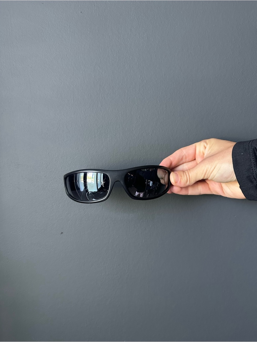 Armani Exchange Black Wrap Sunglasses